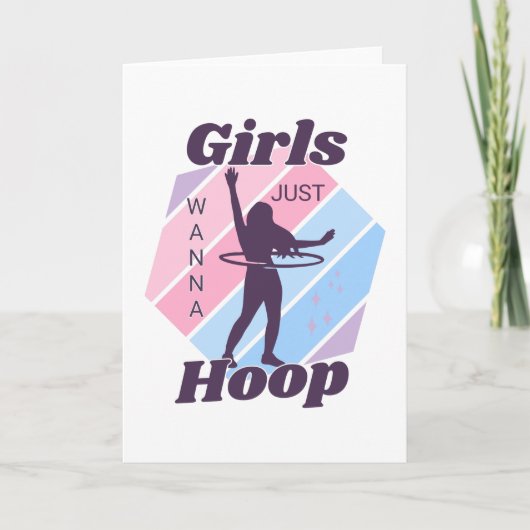 GIRLS willen gewoon Wenskaart HOOP Kaart (Voorkant)