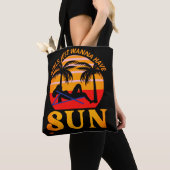 "GIRLS WILNA HEB SUN" grappige vakantie cadeau Tote Bag (Dichtbij)