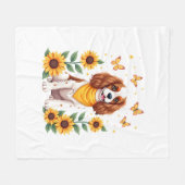Girls Women Mom Cavalier King Charles Spaniel Dog  Fleece Deken (Voorkant (Horizontaal))
