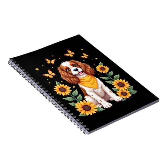 Girls Women Mom Cavalier King Charles Spaniel Dog  Notitieboek (Rechterzijde)