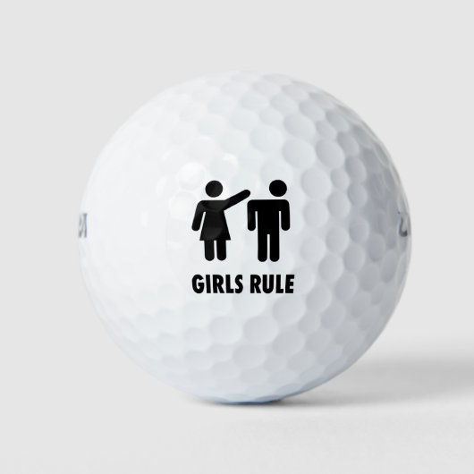 Girls Women Power gift Golfballen (Voorkant)
