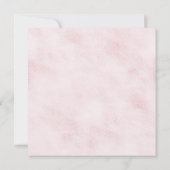 Girls Woodland Baby shower Invitation Kaart (Achterkant)