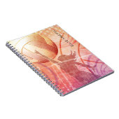 Girl's zonsondergang Beachvolleybal gepersonalisee Notitieboek (Rechterzijde)