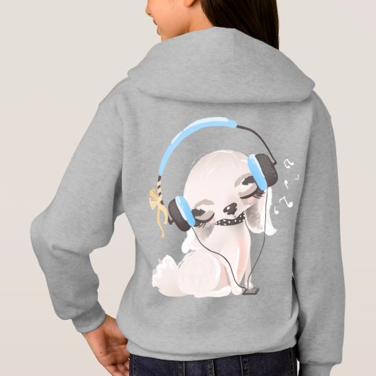 Girls'Hanes ComfortBlend® Hoodie (Achterkant)