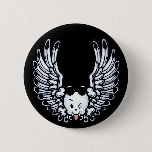Girlwing Ronde Button 5,7 Cm (Voorkant)