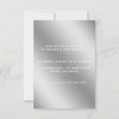 Girly 30th Birthday Party Invitation Kaart (Achterkant)