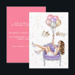 Girly 30th Birthday Party Invitation Kaart<br><div class="desc">Hallo dertig verjaardagsfeestuitnodigingen die aan uw gebeurtenisspecificaties kunnen worden aangepast.</div>