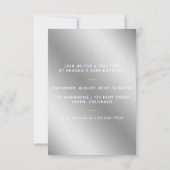 Girly 30th Birthday Party Invitation Kaart (Achterkant)