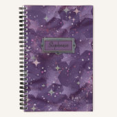 Girly 90s Retro Stars Grunge Notitieboek (Voorkant)