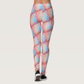 Girly Abstracte hartvorm Funky Y2K Yoga Leggings (Achterkant)