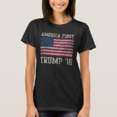 Girly American First Trump 16 T-shirt (Voorkant)
