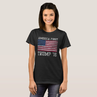Girly American First Trump 16 T-shirt