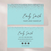 Girly Aqua Blue Blauwgroen Glitter