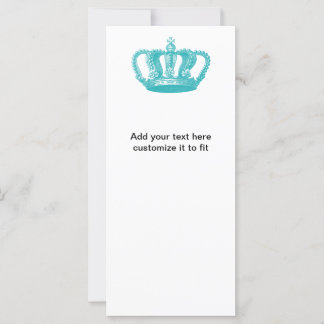 Girly Aqua Blue Vintage Crown