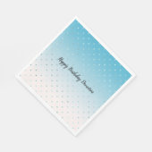 Girly Aqua Glam Dots Servet (Hoek)