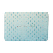 Girly Aqua Glam Tropical Pineapples Ombre Badmat (Voorkant)