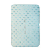 Girly Aqua Glam Tropical Pineapples Ombre Badmat (Voorkant Verticaal)