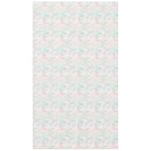 Girly Aqua Gold Pink Leopard Print Tafelkleed (Voorkant)