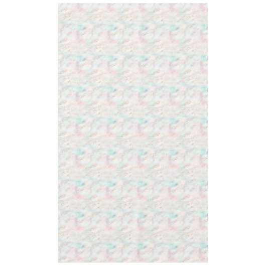 Girly Aqua Gold Pink Leopard Print Tafelkleed (Voorkant)