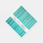 Girly Aqua Mint Glam Glitzy Tinsel Stripes Servet (Hoek)