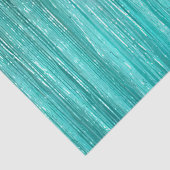 Girly Aqua Mint Glam Tinsel Stripes Tissuepapier (Detail)