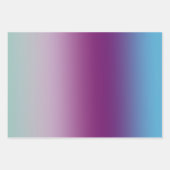 Girly Aqua Paarse Mint Pink Glitter ombre Inpakpapier Vel (Voorkant 2)