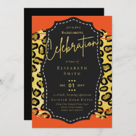 Girly Bachelorette Glam Animal Prints Kaart