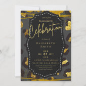 Girly Bachelorette Glam Animal Prints Kaart (Voorkant)