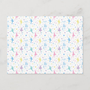 Girly Ballerina Dancer - Ballet Pattern Briefkaart