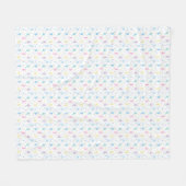 Girly Ballerina Dancer - Ballet Pattern Fleece Deken (Voorkant (Horizontaal))