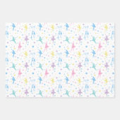Girly Ballerina Dancer - Ballet Pattern Inpakpapier Vel (Voorkant 3)