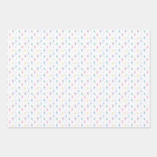 Girly Ballerina Dancer - Ballet Pattern Inpakpapier Vel (Voorkant)