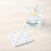 Girly Ballerina Dancer - Ballet Pattern Kartonnen Onderzetters (Insitu)