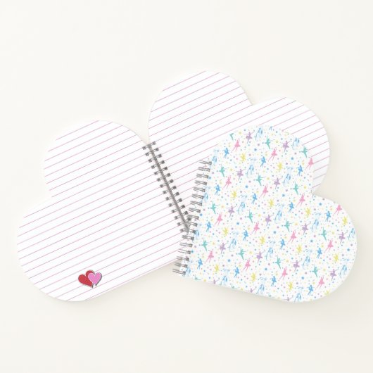 Girly Ballerina Dancer - Ballet Pattern Notitieboek (Binnen)