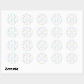 Girly Ballerina Dancer - Ballet Pattern Ronde Sticker (Vel)