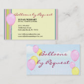 Girly Balloon Visitekaartje (Voorkant / Achterkant)