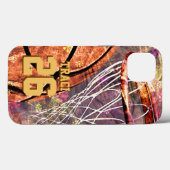 Girly Basketball Case-Mate iPhone Case (Achterkant (horizontaal))