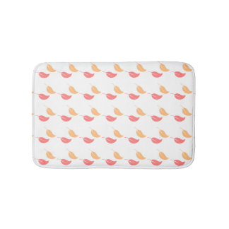 Girly Bath Mat Roze gele bladeren