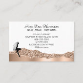 *~* Girly Beauty Roos Gold Hair Goddess Visitekaartje (Achterkant)