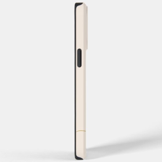 Girly Beige Monogram Modern Script Persoonlijk Case-Mate iPhone Case (Achterkant / Rechts)