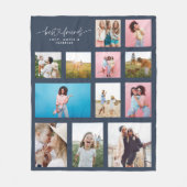 Girly besties mult foto beste vriend moderne marin fleece deken (Voorkant)