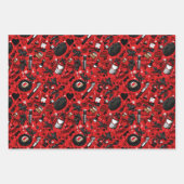 Girly betegelde partij patroon inpakpapier vel (Voorkant)