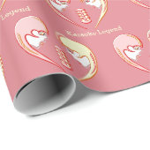 Girly BFF Karaoke Love Heart Cadeaupapier (Rol Hoek)