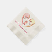 Girly BFF Karaoke Love Heart Servetten (Hoek)
