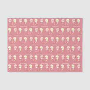 Girly BFF Karaoke Love Heart Tissuepapier