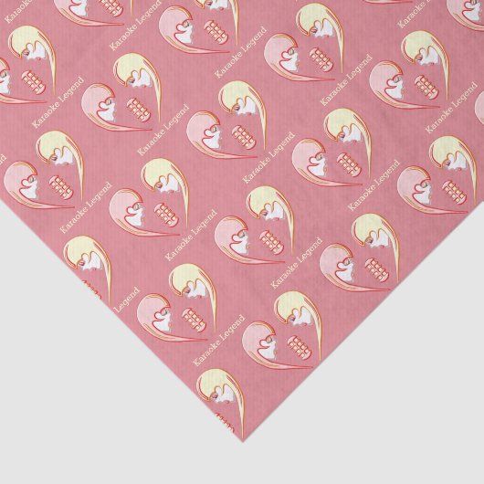 Girly BFF Karaoke Love Heart Tissuepapier (Detail)