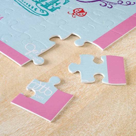 Girly Bible Verse Fearful en Wonderful Made Legpuzzel (Zijkant)