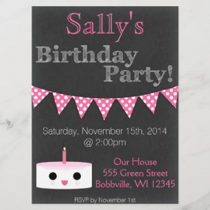 Girly Birthday-kaart Kaart