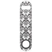 Girly Black en White Damask Pattern 2 Speed Flessenopener (Voorkant)
