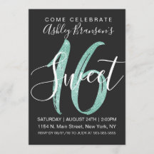 Girly Black Faux Mint Blauwgroen Sequin Glitter Sw